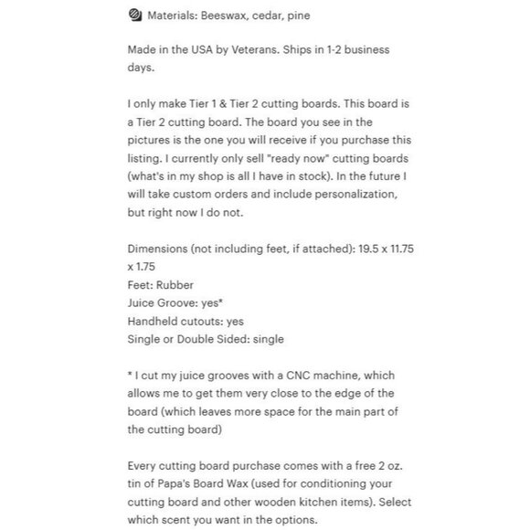 Handmade Wood Cutting Board With Checkerboard Inlay Design - Picture 8 of 10